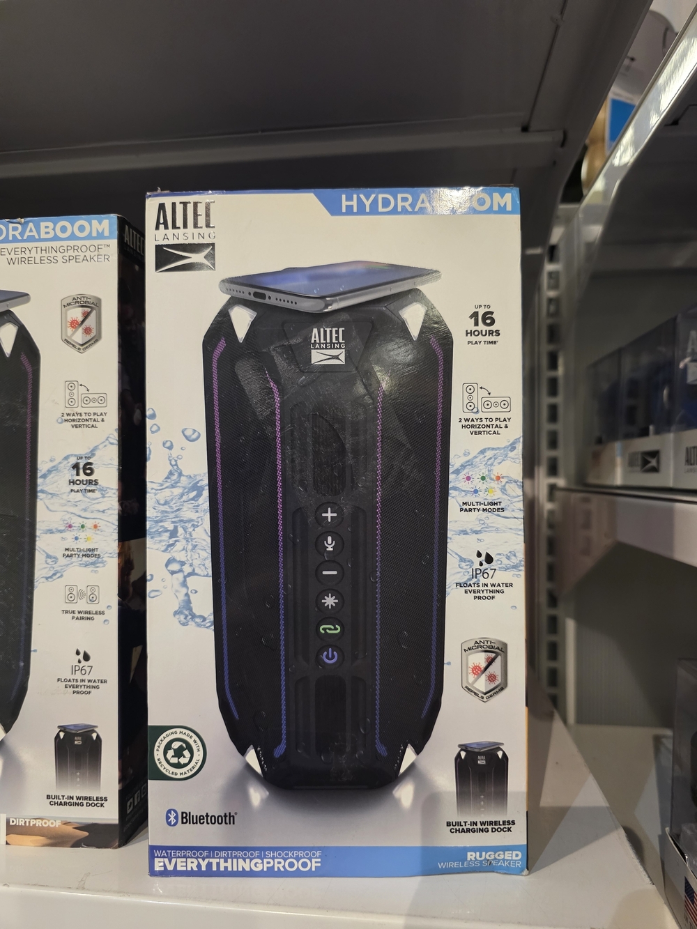 Hydraboom Portable Bluetooth Speaker - Black/Purple